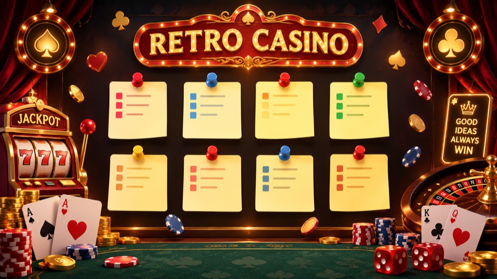 Retro con temática de casino